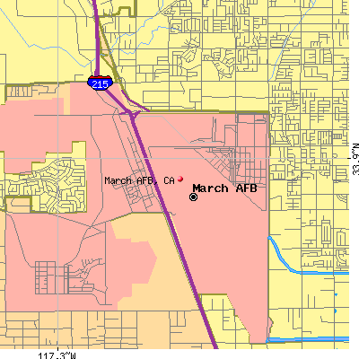 March AFB map