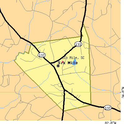 Six Mile map