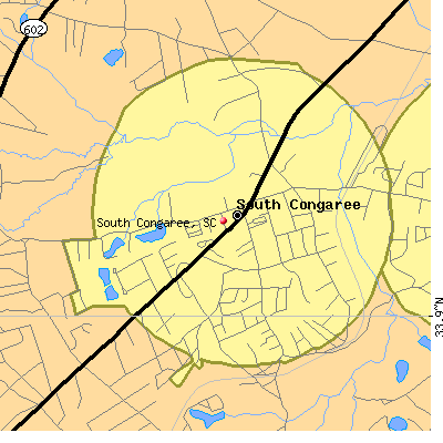 South Congaree map