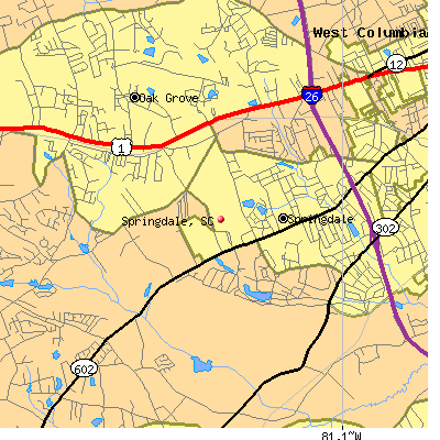 Springdale map