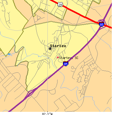 Startex map
