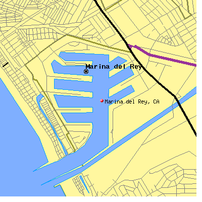 Marina del Rey map