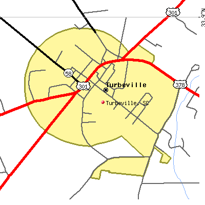 Turbeville map
