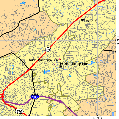 Wade Hampton map