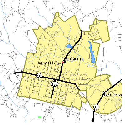 Walhalla map