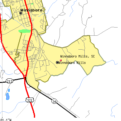 Winnsboro Mills map