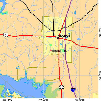 Athens map