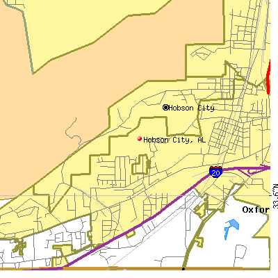 Hobson City map