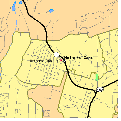 Meiners Oaks map