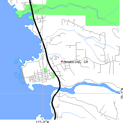 Mendocino map