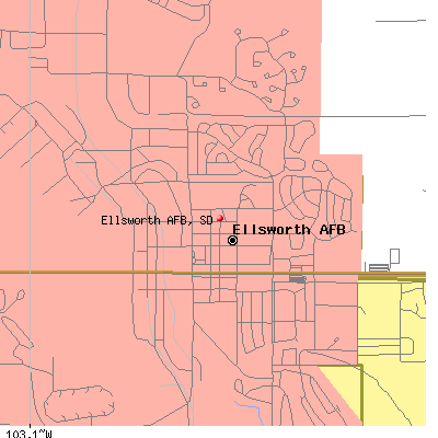 Ellsworth AFB map