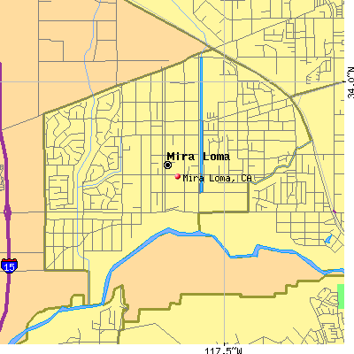 Mira Loma map