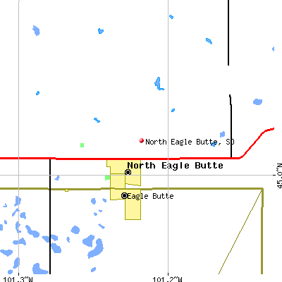 North Eagle Butte map