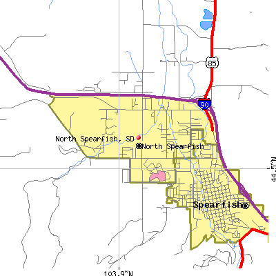 North Spearfish map