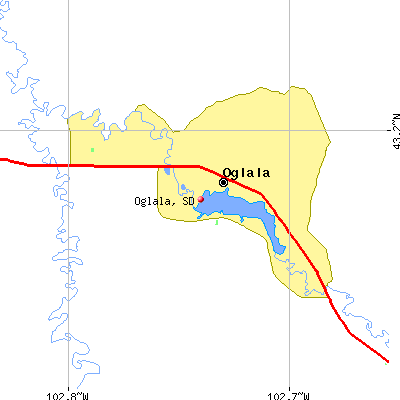 Oglala map