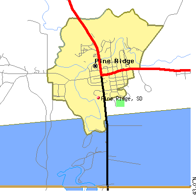 Pine Ridge map
