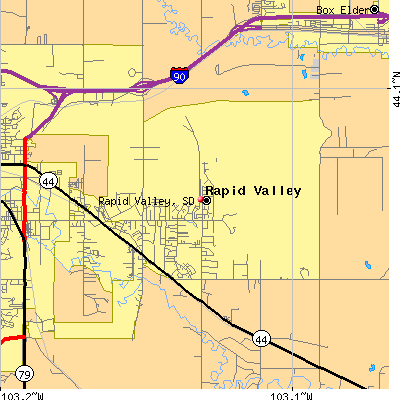 Rapid Valley map
