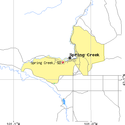 Spring Creek map
