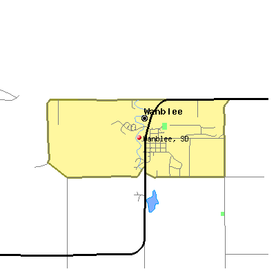 Wanblee map