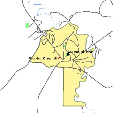 Wounded Knee map