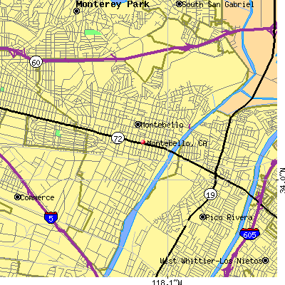 Montebello map