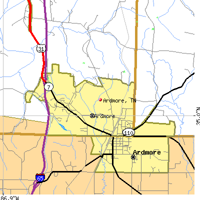 Ardmore map