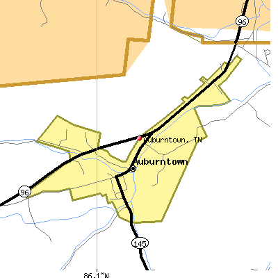 Auburntown map