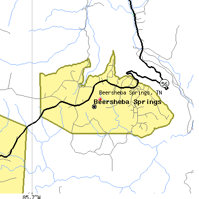 Beersheba Springs map