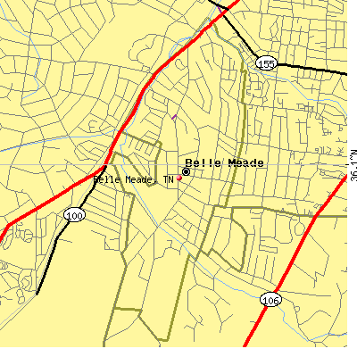 Belle Meade map