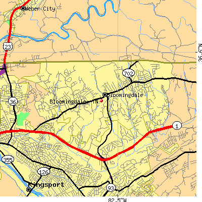 Bloomingdale map