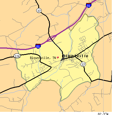 Blountville map