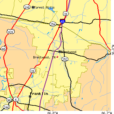 Brentwood map
