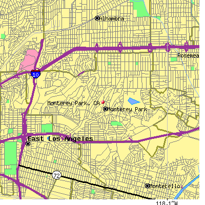 Monterey Park map