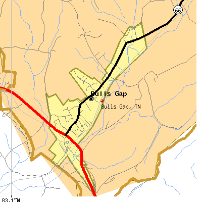 Bulls Gap map