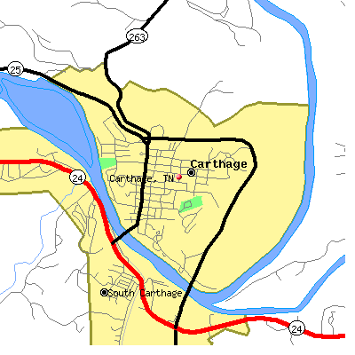 Carthage map
