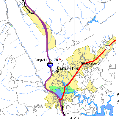 Caryville map