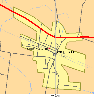 Cedar Hill map