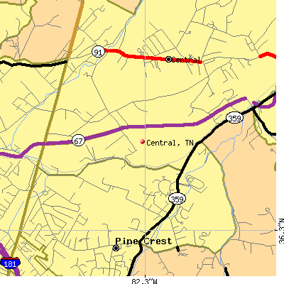 Central map