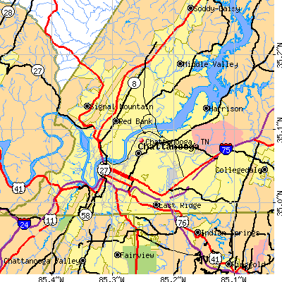 Chattanooga map