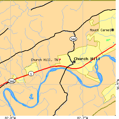 Church Hill map