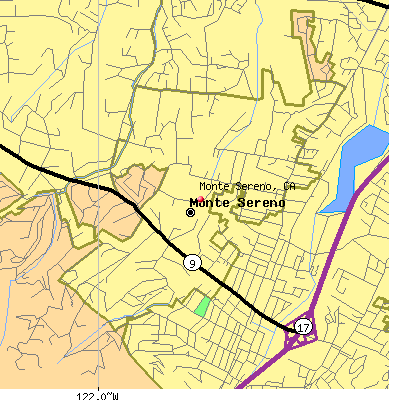 Monte Sereno map