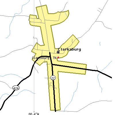 Clarksburg map