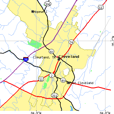 Cleveland map