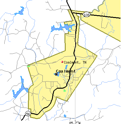 Coalmont map