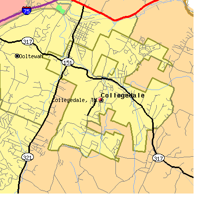Collegedale map
