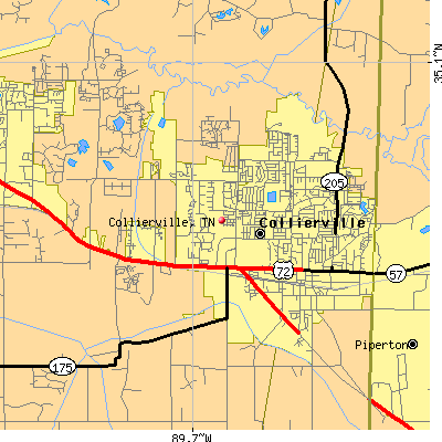 Collierville map