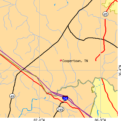 Coopertown map