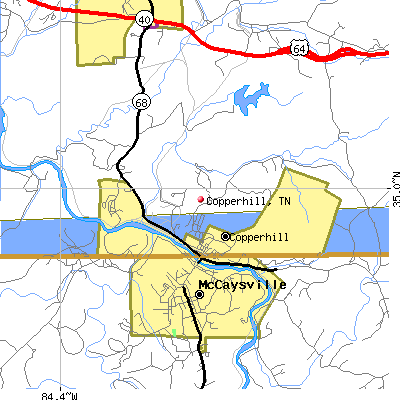 Copperhill map