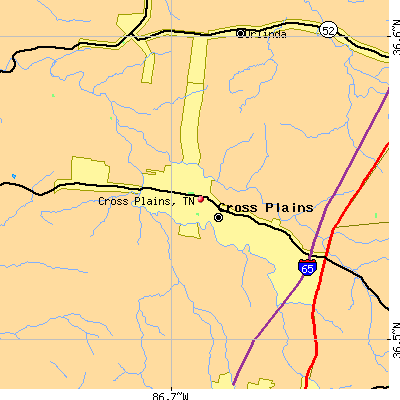 Cross Plains map