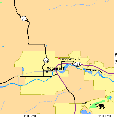 Moorpark map
